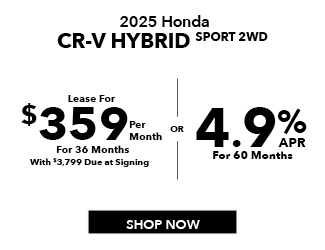 2025 Honda CR-V Hybrid Sport 2WD Offer