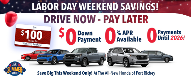 grand opening drive now - pay later event
