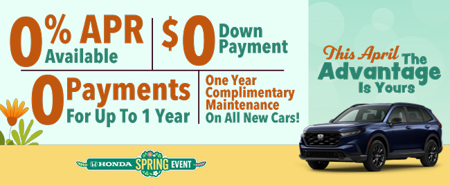 This April the advantage is yours