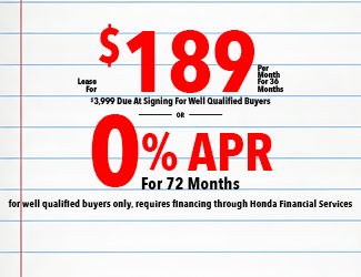 Honda Accord offer