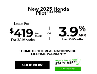 special offer on new Honda