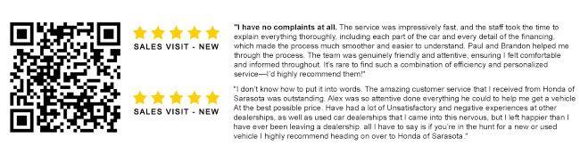 Reviews for Honda of Sarasota