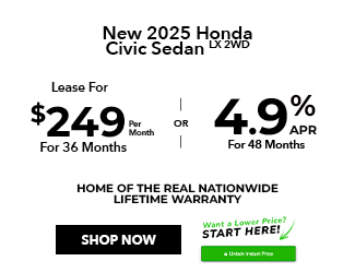 special offer on new Honda