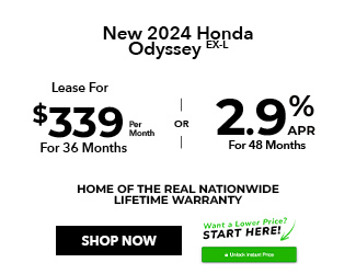 special offer on new Honda