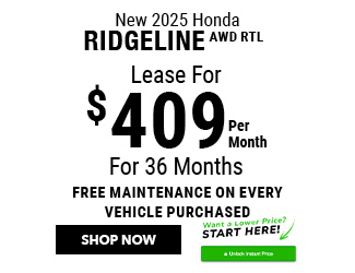 2025 Honda Ridgeline AWD RTL Offer