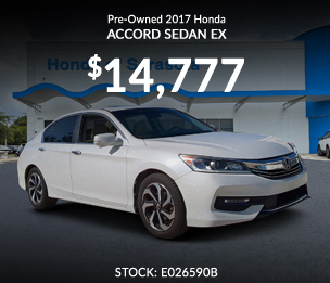 Pre-Owned 2017 Honda Accord Sedan EX