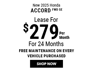 2025 Honda Accord Sedan FWD SE Offer