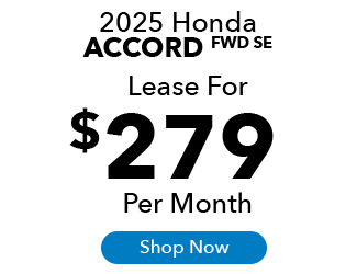 2025 Honda Accord Sedan FWD SE Offer