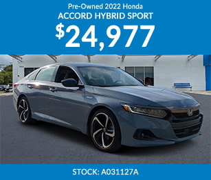 Pre-Owned 2022 honda accord hybrid sport