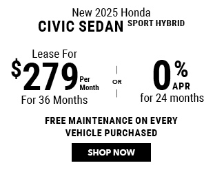 2025 Honda Civic Sedan Hybrid offer
