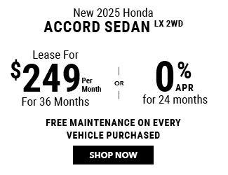 2025 Honda Accord offer