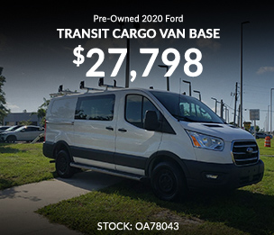 Used 2020 ford transit cargo van