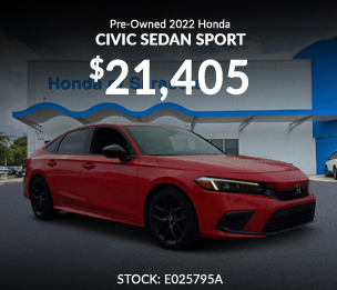 Pre-Owned 2022 Honda Civic Sedan Sport