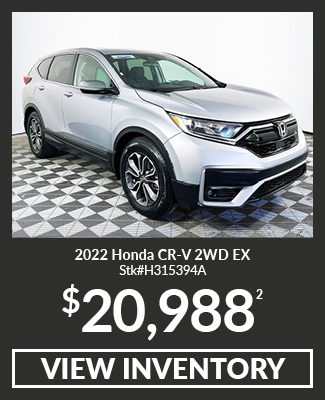 Certified Pre-Owned 	2022	Honda	CR-V	2WD EX