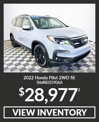 Certified Pre-Owned 	2022	Honda	Pilot	2WD SE