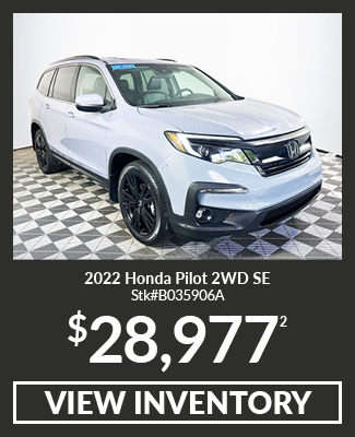 Certified Pre-Owned 	2022	Honda	Pilot	2WD SE