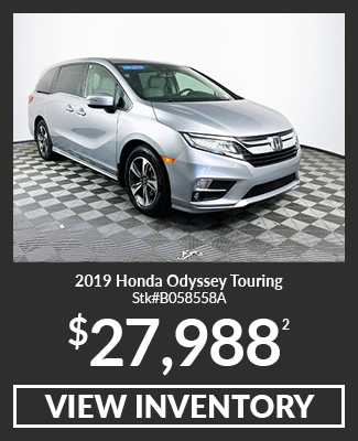 Pre-Owned 	2019	Honda	Odyssey	Touring