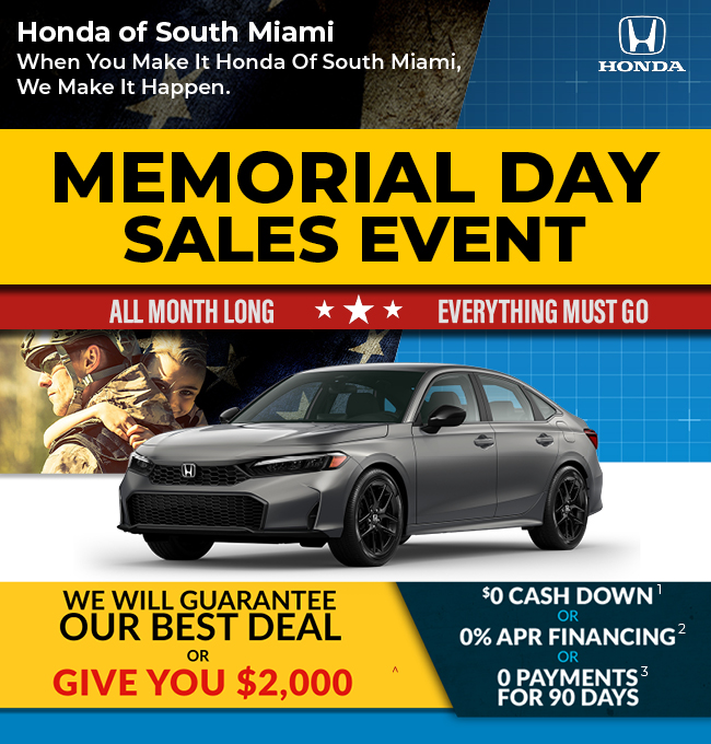 Memorial Day Sales Event all month long