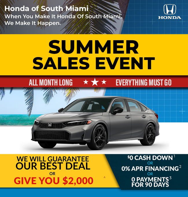 Summer Sales Event all month long