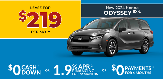 New 2024 Honda Odyssey