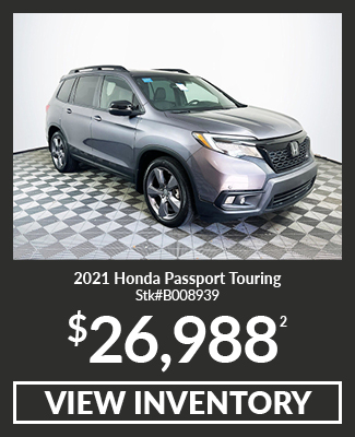 2021	Honda	Passport	Touring Offer