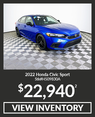 Certified Pre-Owned 2022 Honda Civic Sport