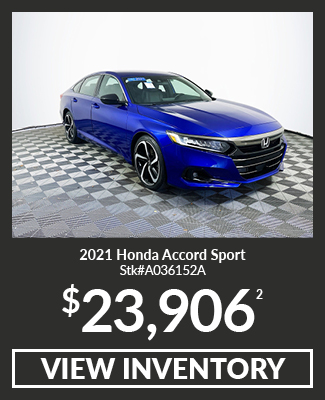 Certified Pre-Owned 2021 Honda Accord Sport