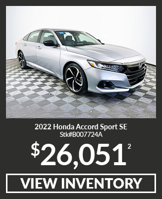 Certified Pre-Owned 2022 Honda Accord Sport SE