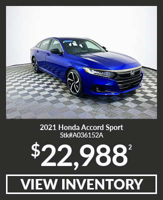 Pre-Owned 2021 Honda Accord Sport