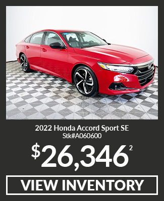 Certified Pre-Owned 2022 Honda Accord Sport SE