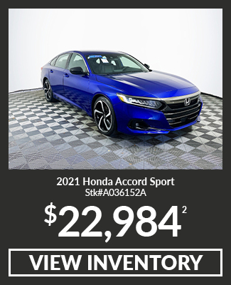 Pre-Owned 2021 Honda Accord Sport