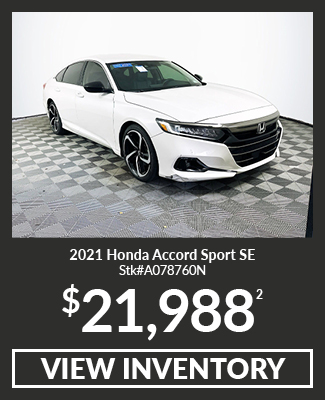 Certified Pre-Owned 2021 Honda Accord Sport SE