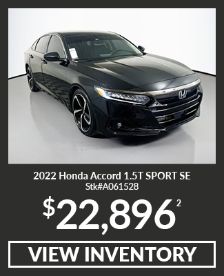 Pre-Owned Honda Accord offer