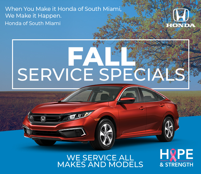 Fall service specials, we service all makes and models