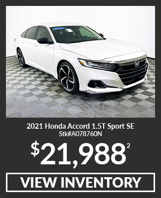 Certified Pre-Owned 2021 Honda Accord 1.5T Sport SE