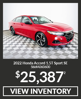 Certified Pre-Owned 2022 Honda Accord 1.5T Sport SE