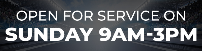 Open for service on sundays 9am-3pm