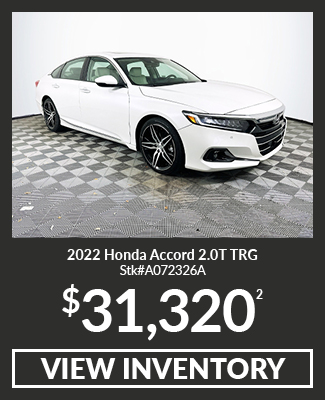 Certified Pre-Owned 	2022	Honda	Accord	2.0T TRG