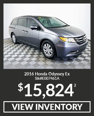 Pre-Owned 	2016	Honda	Odyssey	Ex