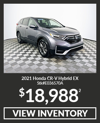 Pre-Owned 	2021	Honda	CR-V	Hybrid EX