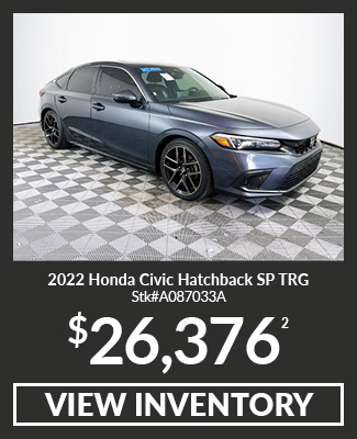 Certified Pre-Owned 	2022	Honda	Civic Hatchback	SP TRG