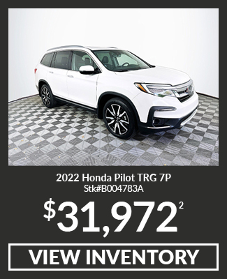 Certified Pre-Owned 	2022	Honda	Pilot	TRG 7P