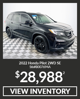 Pre-Owned 	2022	Honda	Pilot	2WD SE