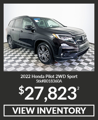 Certified Pre-Owned 	2022	Honda	Pilot	2WD Sport