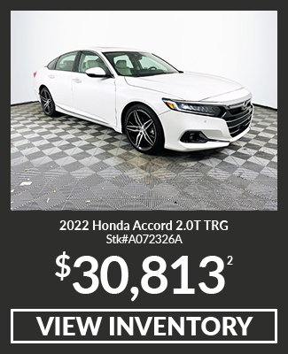 Certified Pre-Owned 	2022	Honda	Accord	2.0T TRG