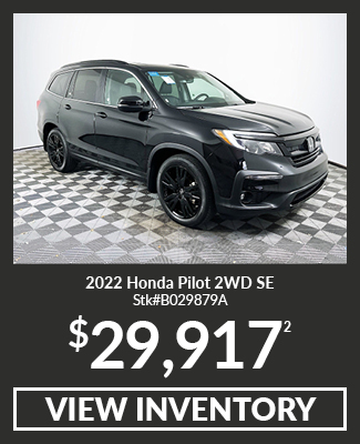 Certified Pre-Owned 	2022	Honda	Pilot	2WD SE