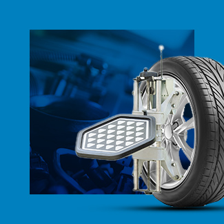 wheel alignment being done