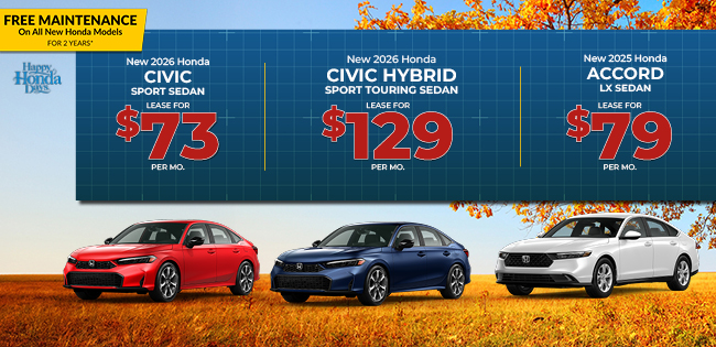 2025 Honda Civic, Civic Hybrid and Accord Offer