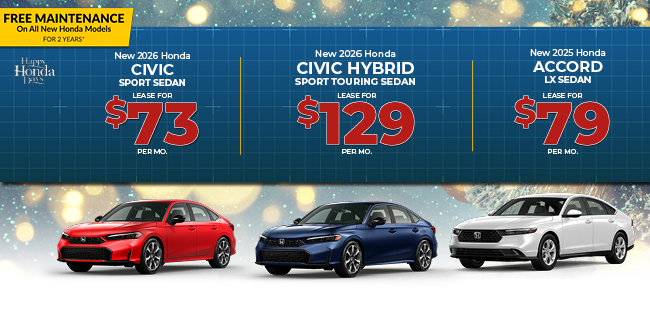 2025 Honda Civic, Civic Hybrid and Accord Offer