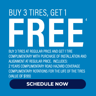 Buy 3 tires get 1 free